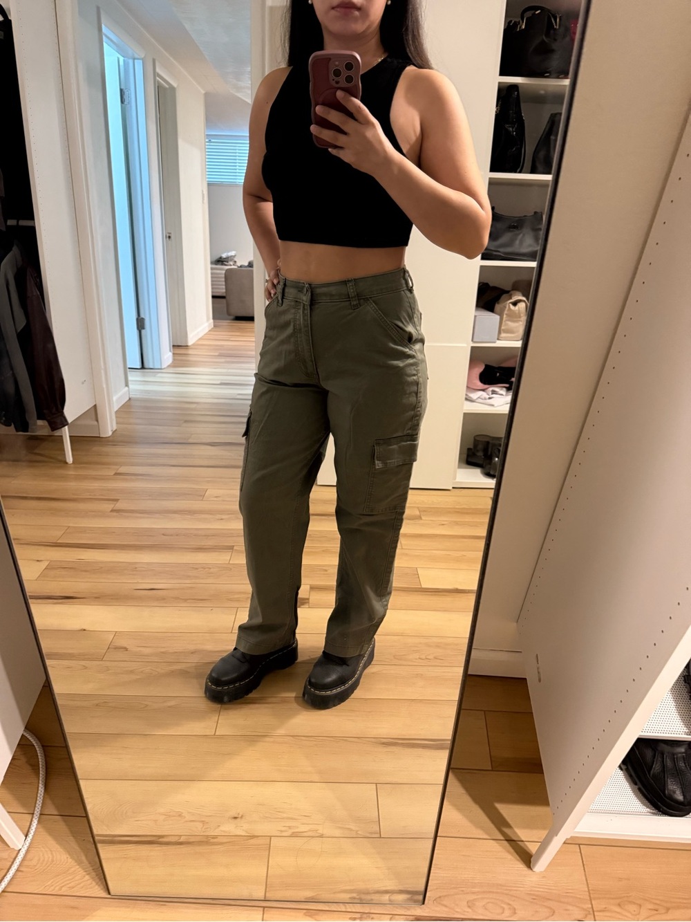 Hollister women Olive Dad Pant